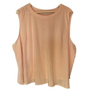 All In Motion Women's Peach‎ Sleeveless Tank Top Athleisure Casual